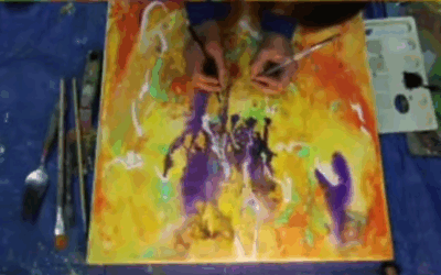 Peinture en direct à mon atelier – 2023